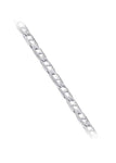 925 Sterling Silver 4mm Solid Flat Mariner Link Anchor Chain Necklace