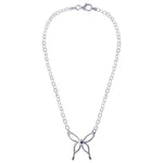 925 Sterling Silver Polished Finish Butterfly Pendant 16 Inch Chain Necklace