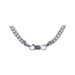 925 Sterling Silver Rhodium Plated Solid 3mm Curb Cuban Chain Necklace