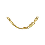 Gold Plated 925 Sterling Silver Vermeil 4mm Curb Cuban Chain Necklace