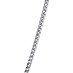Rhodium Plating Italian 925 Sterling Silver Curb Cuban Chain Necklace