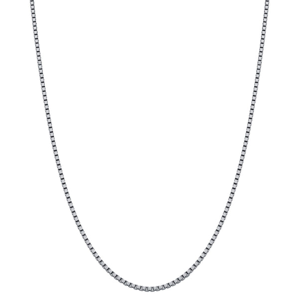 Italian 925 Sterling Silver Box Link Chain Necklace - Gem Avenue