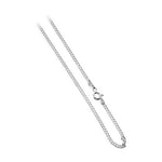 Italian 925 Sterling Silver Solid 2mm Curb Cuban Chain Necklace