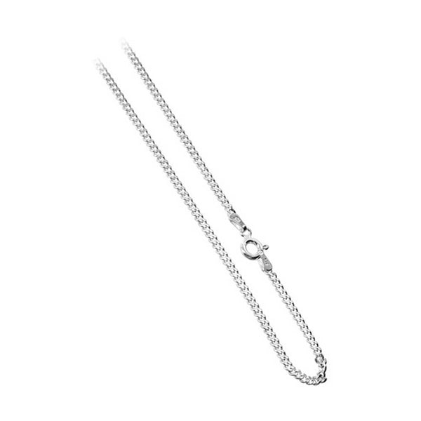 Italian 925 Sterling Silver Curb/Cuban Chain Necklace - Gem Avenue