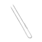 Italian 925 Sterling Silver 3mm Curb Cuban Chain Necklace