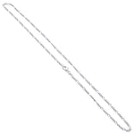 Italian 925 Sterling Silver 2mm Solid Figaro Link Chain Necklace
