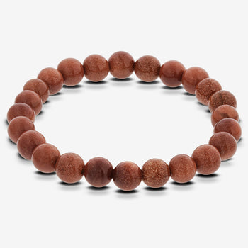 Goldstone Gemstone Bead Handmade Stretch Bracelet - Gem Avenue