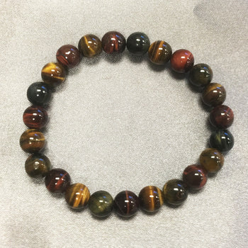 Brown Tiger Eye Bead Handmade Stretch Bracelet - Gem Avenue Wholesale