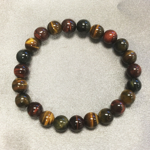 Brown Tiger Eye Bead Handmade Stretch Bracelet - Gem Avenue Wholesale