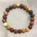 8mm Mookaite Gemstone Handmade Stretch Bracelet
