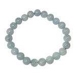 8mm Aquamarine Gemstone Unisex Stretch Bracelet