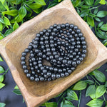 8mm Simulated Hematite Handmade Stretch Unisex Bracelet