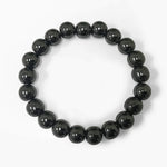 10mm Simulated Hematite Unisex Handmade Stretch Bracelet