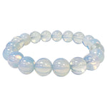 10mm Handmade Opalite Bead Unisex Stretch Bracelet