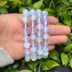 10mm Handmade Opalite Bead Unisex Stretch Bracelet