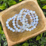 10mm Handmade Opalite Bead Unisex Stretch Bracelet