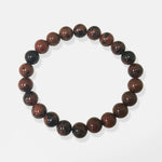 Mahogany Obsidian 8mm Round Beads Handmade Stretchable Unisex Bracelets