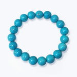 10mm Blue Howlite Unisex Handmade Stretch Bracelet