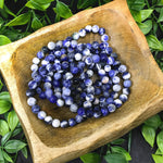 8mm Sodalite Gemstone Handmade Stretch Unisex Bracelet