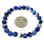 8mm Sodalite Gemstone Handmade Stretch Unisex Bracelet