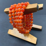 8mm Carnelian Gemstone Unisex Handmade Stretch Bracelet