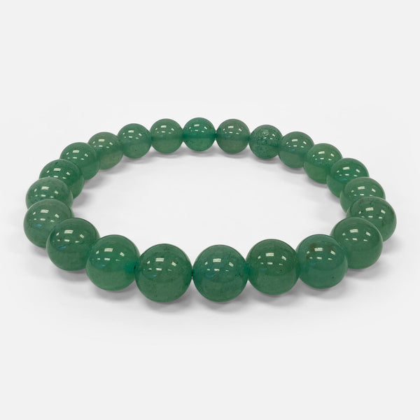 Green Aventurine Beads Unisex Handmade Stretch Bracelet - Gem Avenue Wholesale