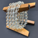 10mm Clear Quartz Gemstone Unisex Handmade Stretch Bracelet