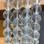 10mm Clear Quartz Gemstone Unisex Handmade Stretch Bracelet