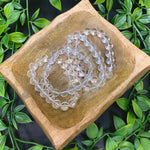 10mm Clear Quartz Gemstone Unisex Handmade Stretch Bracelet