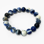 10mm Sodalite Gemstone Unisex Stretch Bracelet