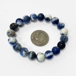 10mm Sodalite Gemstone Unisex Stretch Bracelet