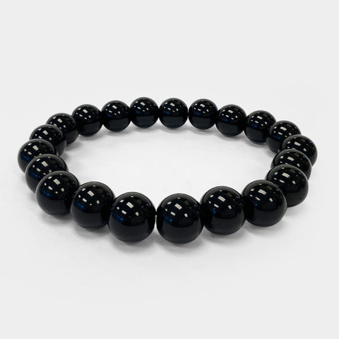 Black Onyx Unisex Handmade Stretch Bracelet