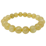 10mm Handmade Citrine Gemstone Unisex Stretch Bracelet