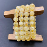 10mm Handmade Citrine Gemstone Unisex Stretch Bracelet