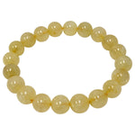 10mm Handmade Citrine Gemstone Unisex Stretch Bracelet