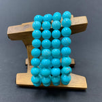 10mm Simulated Turquoise Unisex Handmade Stretch Bracelet