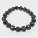 10mm Garnet Gemstone Round Bead Unisex Handmade Stretch Bracelet