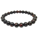 8mm Garnet Gemstone Unisex Stretch Bracelet