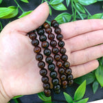 8mm Garnet Gemstone Unisex Stretch Bracelet