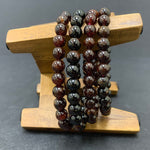 8mm Garnet Gemstone Unisex Stretch Bracelet