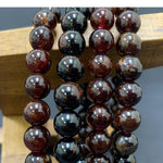 8mm Garnet Gemstone Unisex Stretch Bracelet