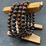 8mm Garnet Gemstone Unisex Stretch Bracelet