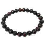 8mm Garnet Gemstone Unisex Stretch Bracelet