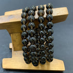 8mm Smoky Quartz Gemstone Unisex Stretch Bracelet