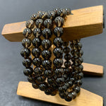 8mm Smoky Quartz Gemstone Unisex Stretch Bracelet