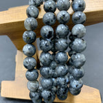 8mm Larvikite Gemstone Unisex Stretch Bracelet