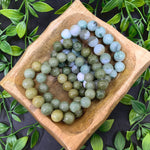 12mm Jade Gemstone Round Bead Unisex Handmade Stretch Bracelet One Size Fits All