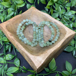 8mm Prehnite Gemstone Unisex Handmade Stretch Bracelet