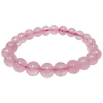 8mm Rose Quartz Gemstone Bracelet Unisex Handmade Stretch Healing Jewelry