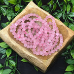 8mm Rose Quartz Gemstone Bracelet Unisex Handmade Stretch Healing Jewelry